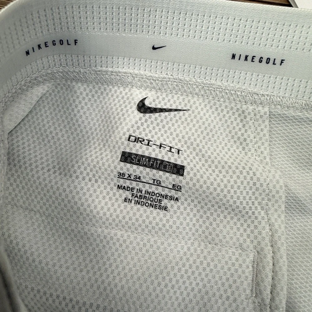 Nike Mens Size 38x34 Golf Pants Light Gray Dri-FIT Slim Fit DA3062-025 New